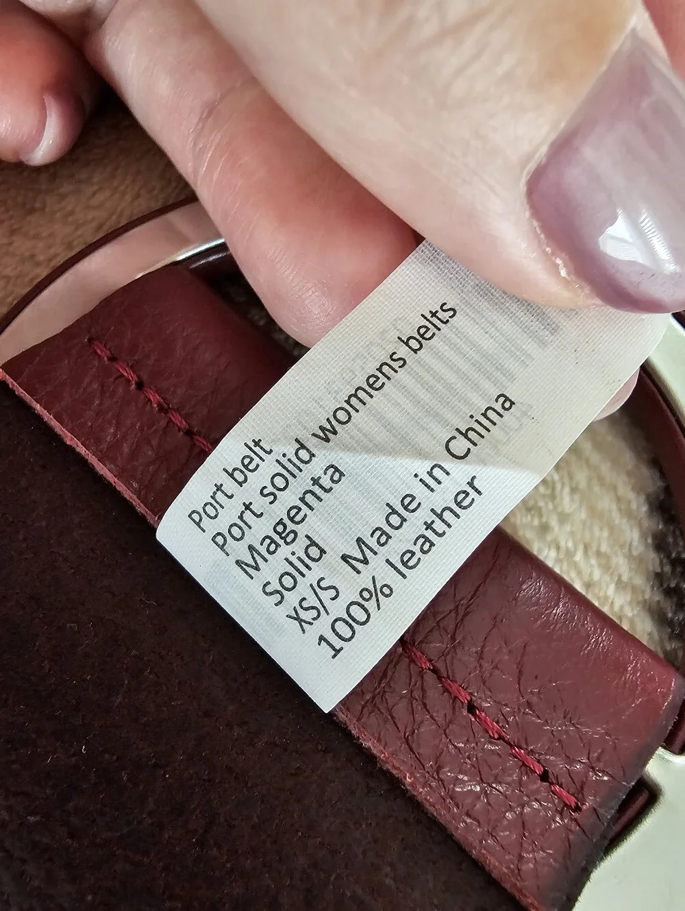 J. McLaughlin wide leather